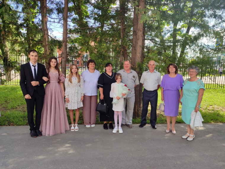 Торжественная церемония вручения аттестатов.